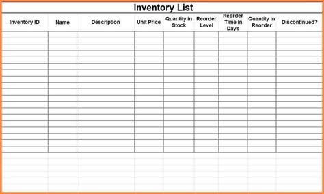 Printable Small Business Inventory Spreadsheet Template Printable Templates