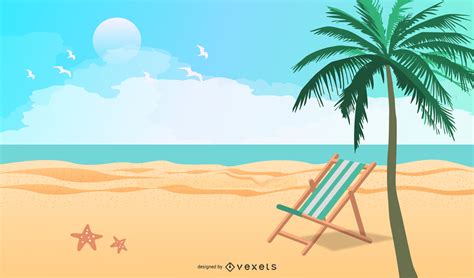 Download Summer Beach Holidays Vector 5 - Vector Download