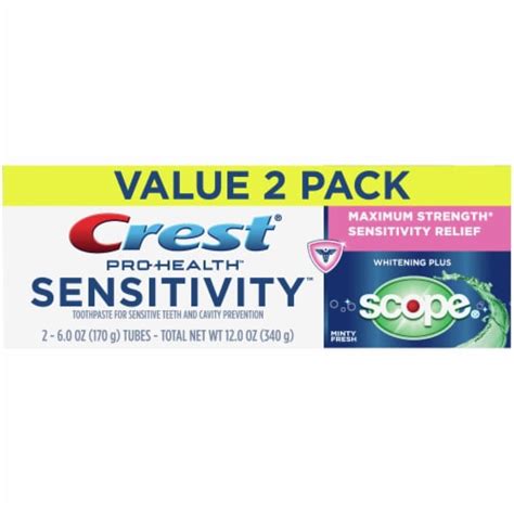 Crest Pro Health Toothpaste Sensitivity Teeth Whitening Plus Scope Twin