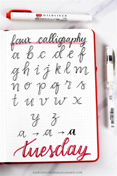 Bullet Journal Calligraphy