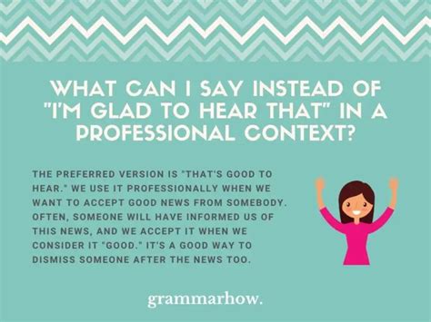 11 Professional Ways To Say Im Glad To Hear That