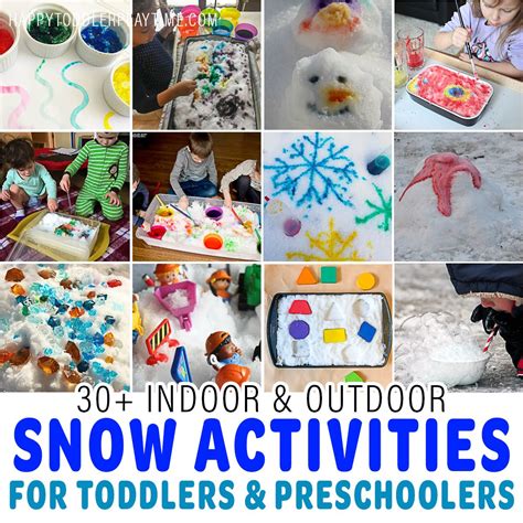 40 Snow Activities For Toddlers And Preschoolers Happy Toddler