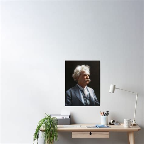 Colorized Mark Twain Samuel L Clemens Poster For Sale By