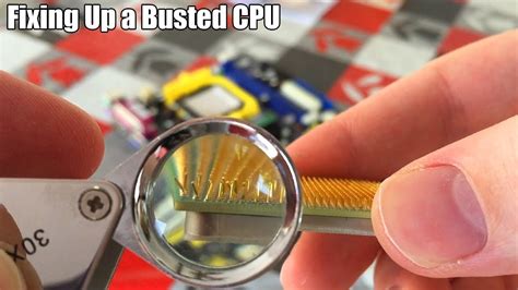 A Pc Builders Nightmare Fixing Bent Cpu Pins Youtube