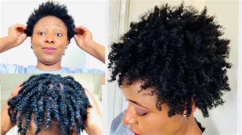 Defined Twist Out On Short 4c Natural Hair Tutorial Youtube