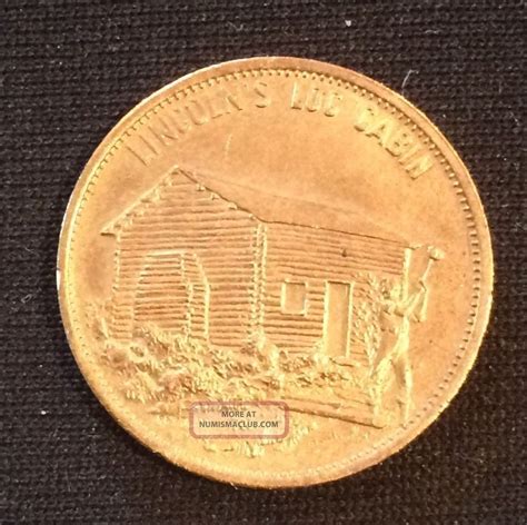 Check spelling or type a new query. Abraham Lincoln Log Cabin Abe Coin Medal Medalet