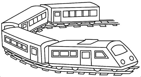 Tren Con 4 Vagones Para Colorear Imprimir E Dibujar Coloringonlycom