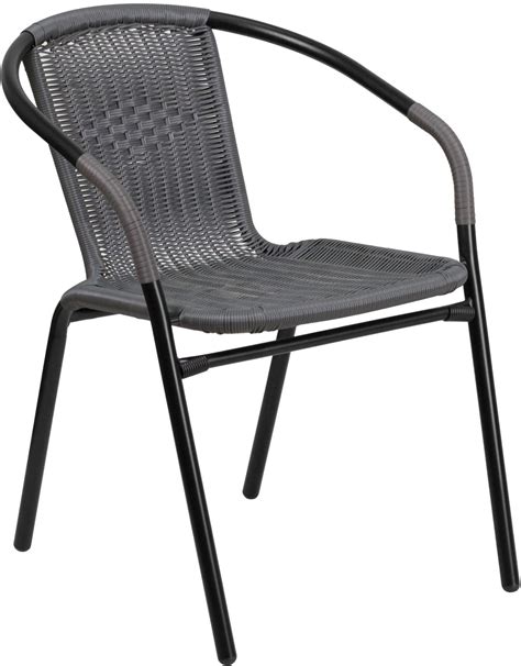 When selecting stackable outdoor chairs for your space, be sure to pick a design that suits your aesthetic. Gray Rattan Indoor-Outdoor Restaurant Stack Chair, TLH-037 ...