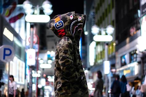 Cartoon baby milo monkey bape a bathing ape full zip. BAPE Applies Its Signature 1st Camo to the Shark Full-Zip ...