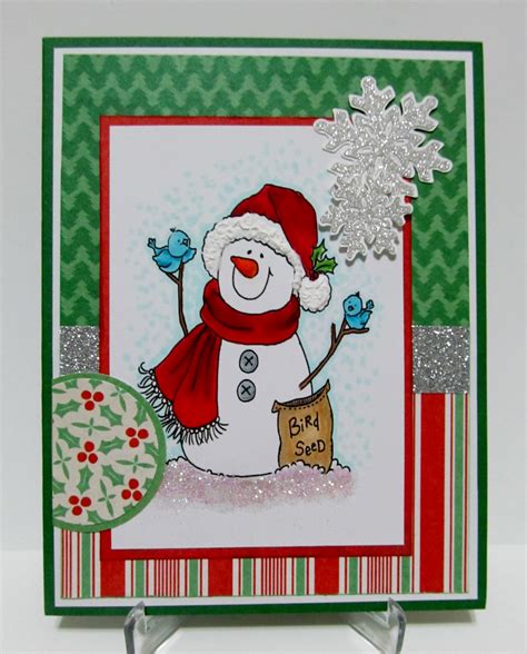 Savvy Handmade Cards Cute Snowman Card
