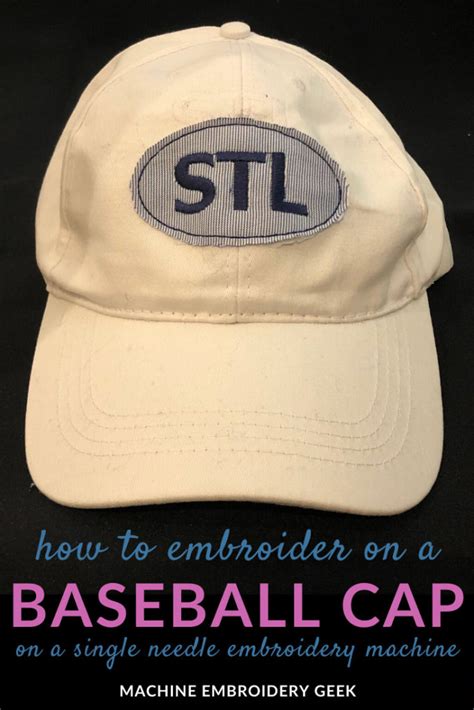 How To Embroider On A Baseball Cap Machine Embroidery Geek