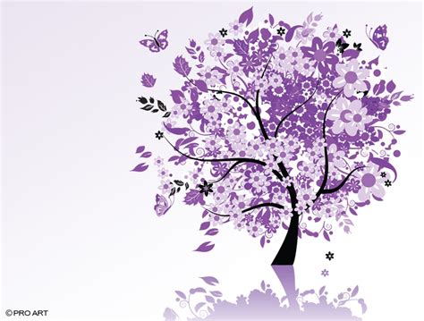 68 Purple Tree Wallpaper On Wallpapersafari