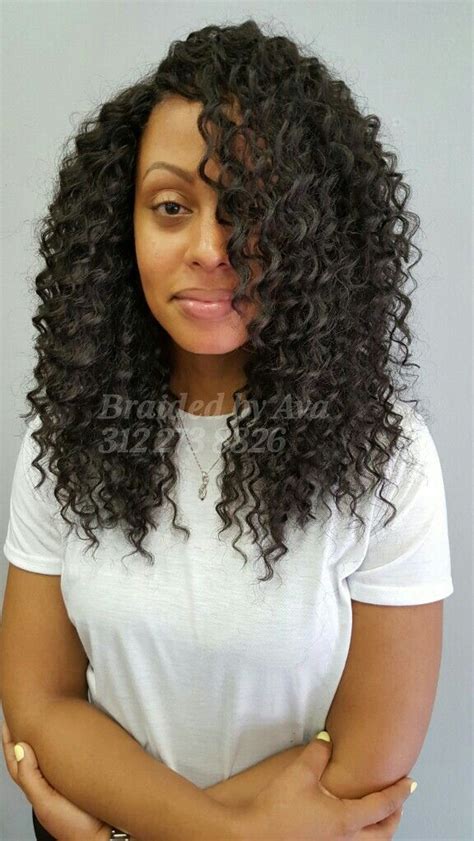 16.long crochet burgundy curly hair. Wet and wavy crochet intstall. Chicago based stylist 312 ...
