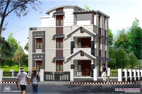 Below 2000 sq.feet 3 storey villa in 3 cents | House ...