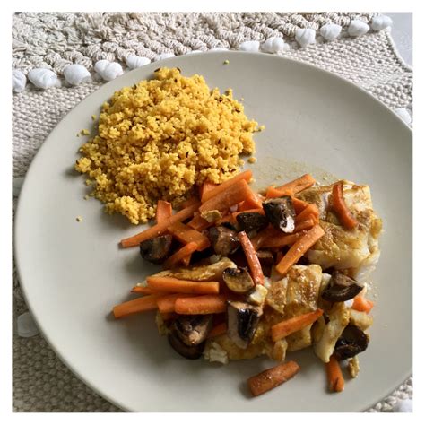 Filet d églefin et légumes au four