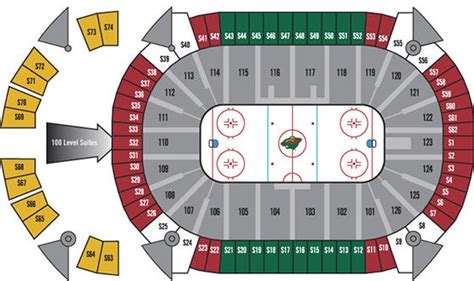 Xcel Energy Center Hockey Seating Map