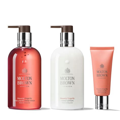 Molton Brown Heavenly Gingerlily 3 Piece Hand Collection Qvc Uk