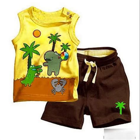 Child 2016 Summer Infant Baby Boy Clothes Outfits Sports Suits 2pcs