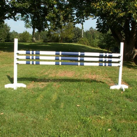 3 Stripe 1 Color Round Railspoles Wood Horse Jumps Set3 802