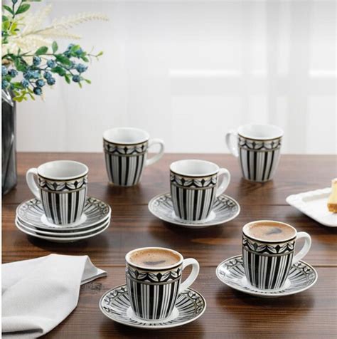 3oz Unique Espresso Cups Set For 6 Porcelain Coffee Set Etsy