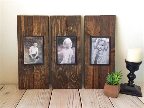 Rustic Wood Frame Picture Frame Set Rustic Picture Frame