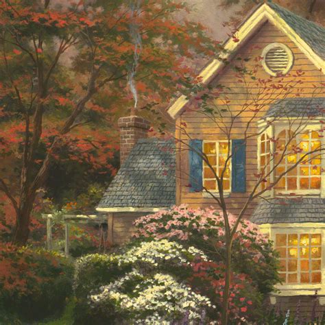 Victorian Autumn Limited Edition Canvas Thomas Kinkade