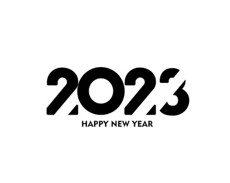 Happy New Year Text Vector 2023 Get New Year 2023 Update