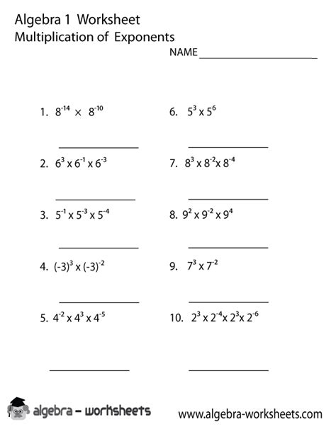 15 Best Images Of Math Worksheets Exponents Exponents