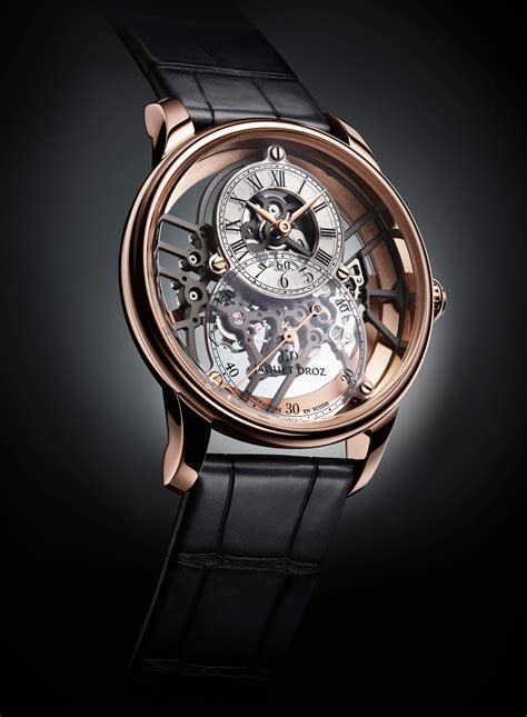 スイス超高級機械式腕時計ブランド、ジャケ・ドローは、モダンでスタイリッシュな新作「グラン・セコンド スケルトン」を一部入荷開始いたしました