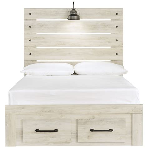 Signature Design By Ashley Cambeck Rustic Full Panel Bed W Light