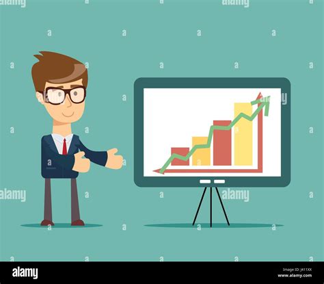 Businessman Showing Presentation Stock Vector Image And Art Alamy