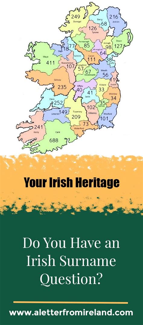 Do You Have An Irish Surname Question Irish Surnames Ireland