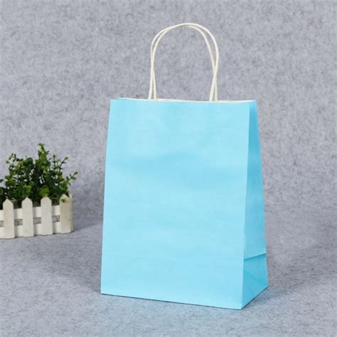Us Recyclable Luxury Kraft Paper Party Bags With Handles Loot Bag T