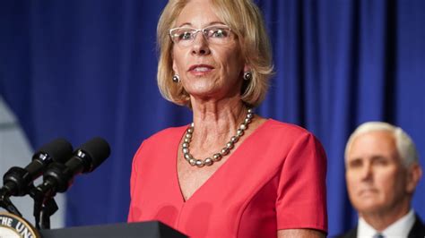 Outgoing Education Secretary Betsy Devos Defends Due Process In