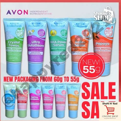 Avon Feeling Fresh Quelch Antiperspirant Deodorant Cream 55g Shopee