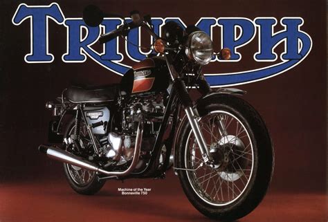 Triumph T140 Bonneville Tiger 750 Motorcycle Brochure 1979