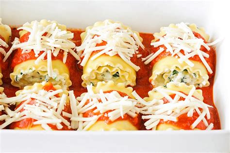 Cheesy Spinach Lasagna Rolls Lil Luna