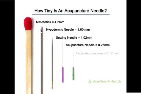 How Small Is An Acupuncture Needle Youtube