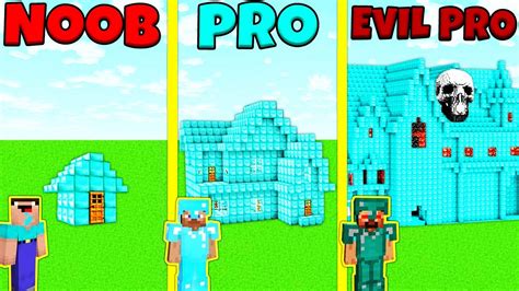 Minecraft Battle Noob Vs Pro Vs Evil Pro Diamond House Build