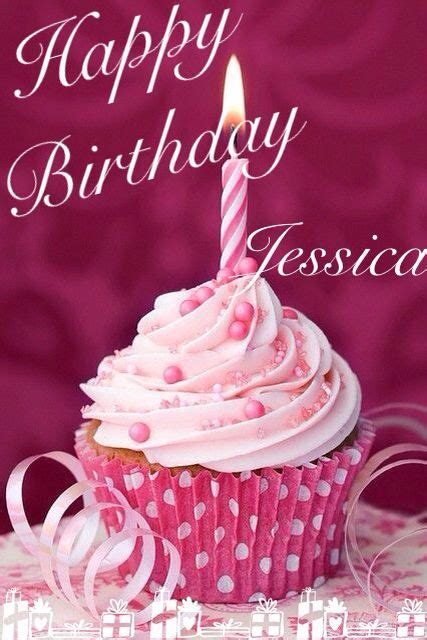 Happy Birthday Jessica Happy Birthday Cupcakes Birthday Cupcakes