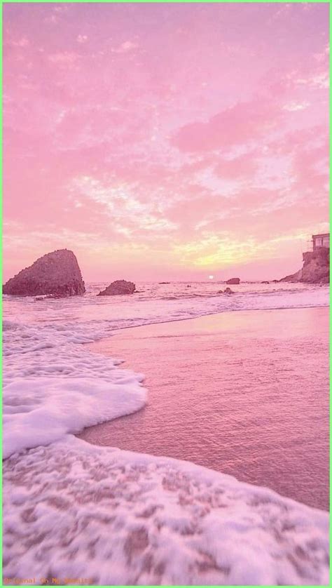 Pink Beach Sunset Shared By C0c0butteralexx On We Heart It