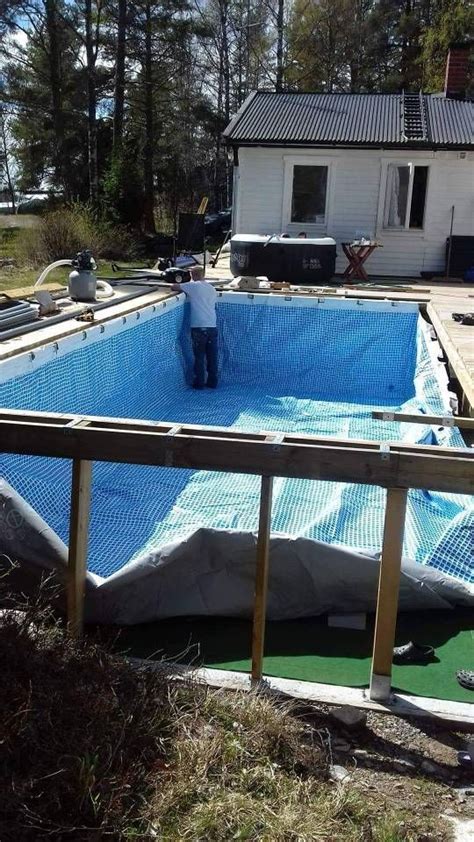 Hanging A Rectangular Intex Ultra Frame Pool Directly From The Pool