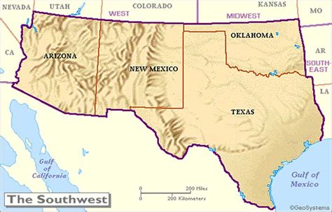 Map Of Texas New Mexico And Arizona Kaleb Watson