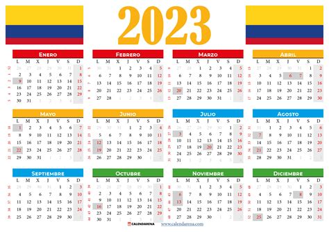 Calendario Colombia Con Festivos Pdf In Calendar Printables Vrogue