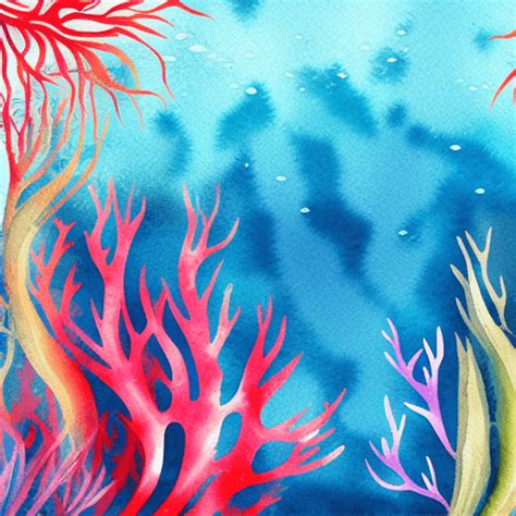 Watercolor Ocean Scene · Creative Fabrica