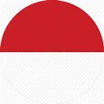 Circle Indonesia Flag Flags Icon Round Circular