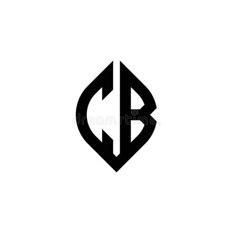 Cb Logo Monogram Geometric Shape Style Stock Vector Illustration Of