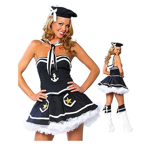 Sexy Lingerie Halloween Costumes Sailor Uniform Game Role Play Costume