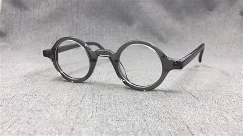 Vintage 38mm Small Round Eyeglass Frames Wood Hand Made Spectacles Glasses Spectacle Glasses