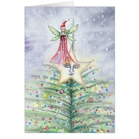 Fairy Christmas Tree Card Zazzle